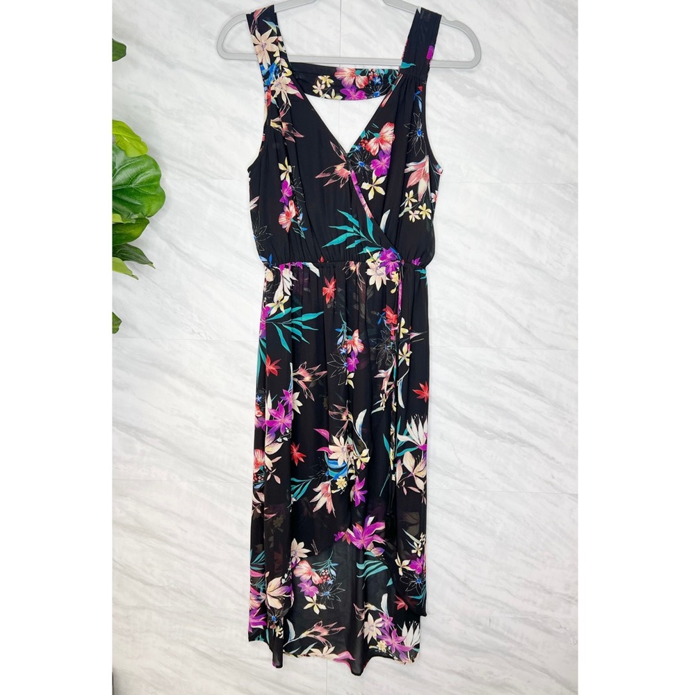 Dr2 Floral High Low MIDI Dress Small